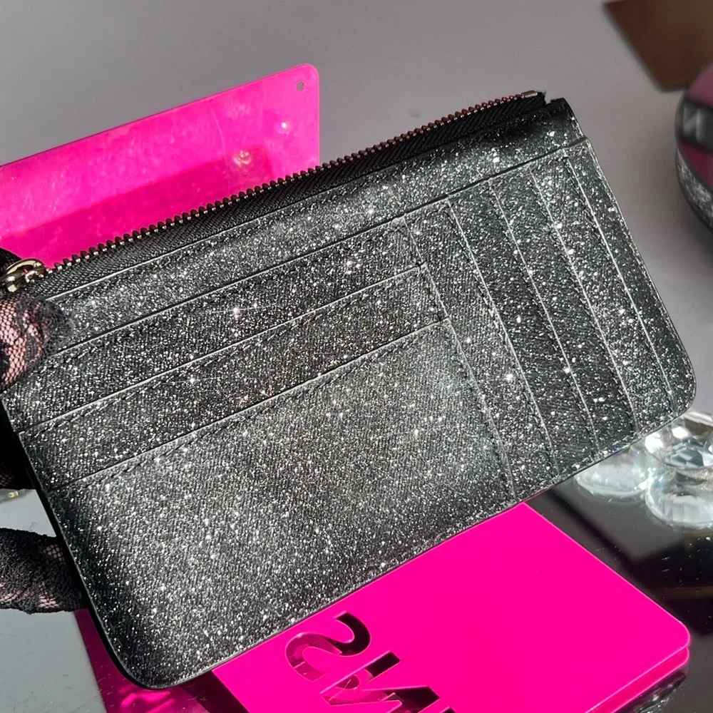 Kate Spade Black Sparkle Clutch
